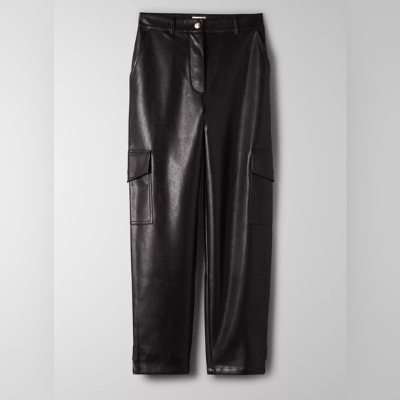 Wilfred aritzia synthetic leather modern cargo pants - Picture 9 of 11